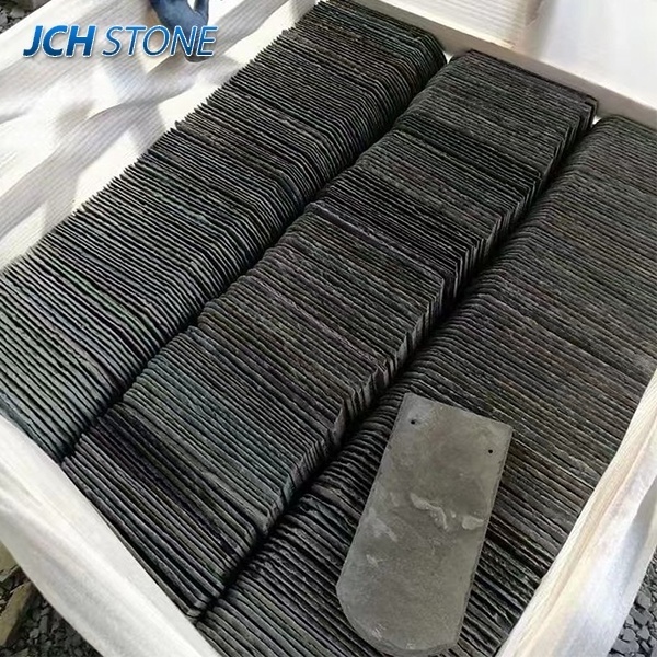 natural stone black slate french roof tiles