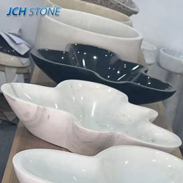 Wholesale natural black granite stone wash basin bathroom sink