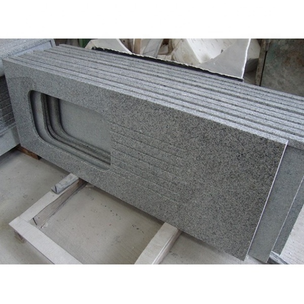 custom made grey granite stone kitchen counter top