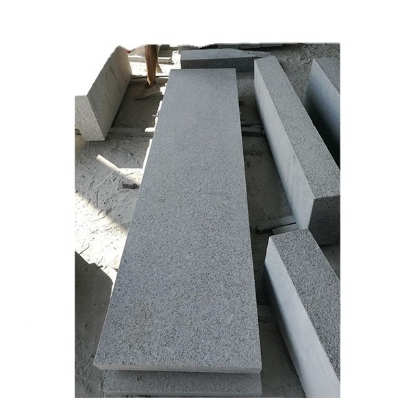 granite stone high quality block stair steps flamed & bevelled