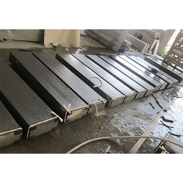 granite stone high quality block stair steps flamed & bevelled