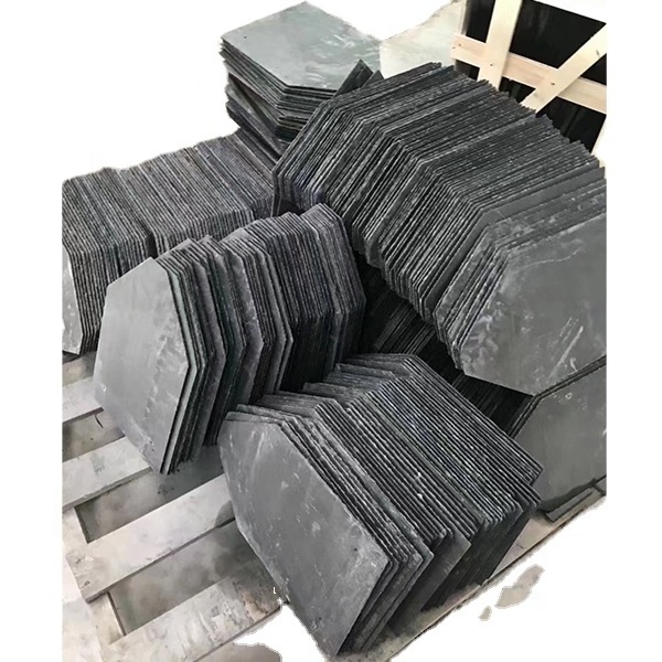 natural stone black slate french roof tiles