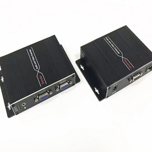 VGA Fiber Optic Transmitter Receiver VGA Video Audio Converter Extender with RS232+loopout+KVM 10KM