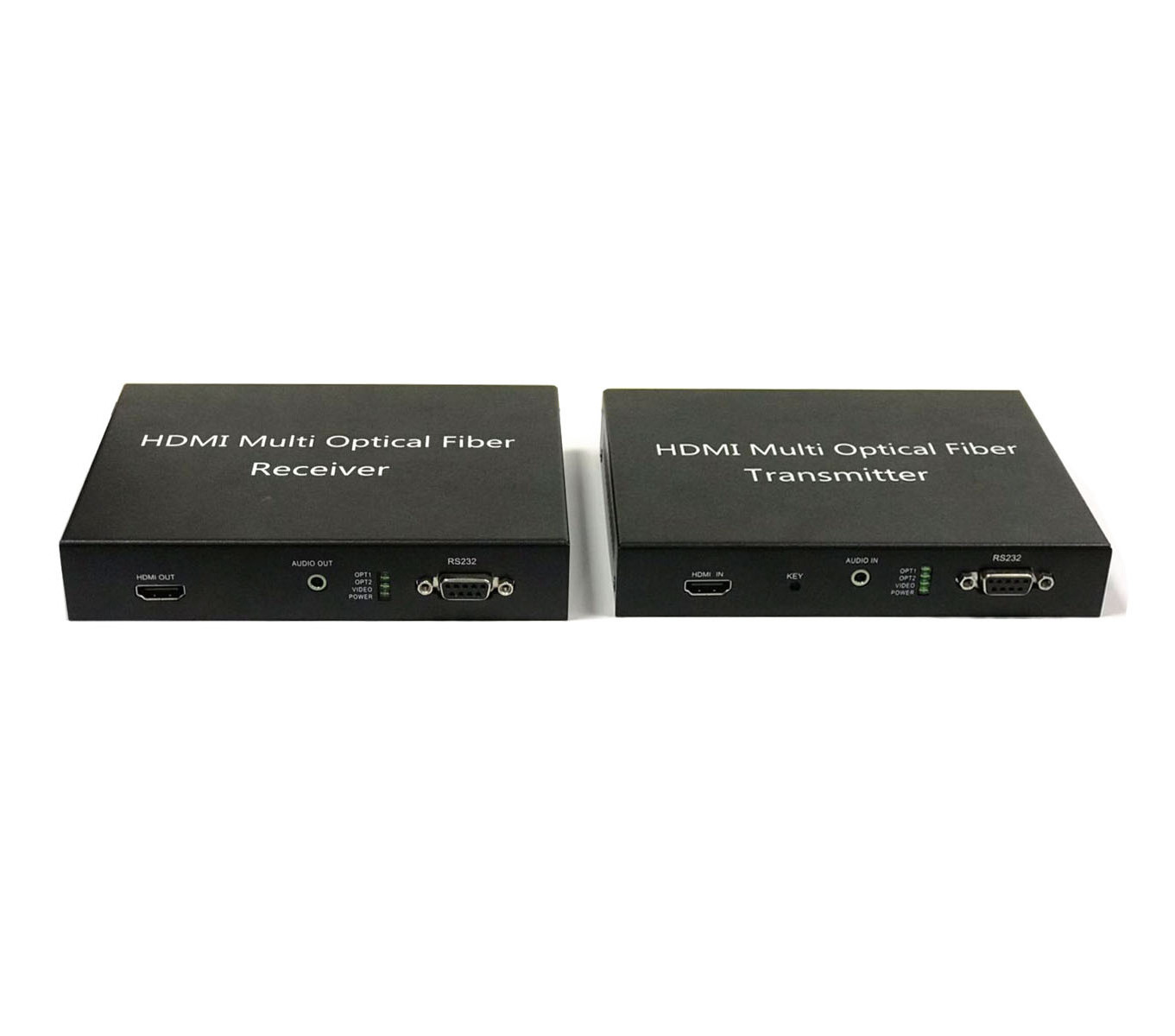 HD Video RJ45 HD MI  KVM Fiber Extender Over Fiber  RS232 Audio  1080P Fiber Optic Video HD MI Extender 10KM With KVM