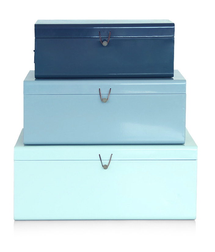 China Factory Coloured Metal Storage Wardrobe Trunk Toy Boxes