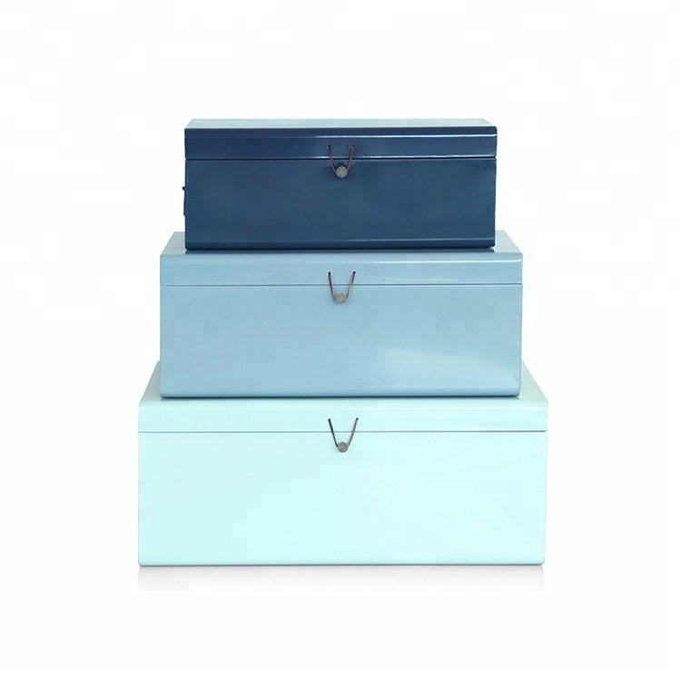 China Factory Coloured Metal Storage Wardrobe Trunk Toy Boxes