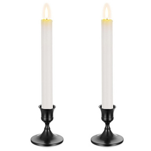 Hotel Home decoration Romantic wedding dinner black metal candle stick holder