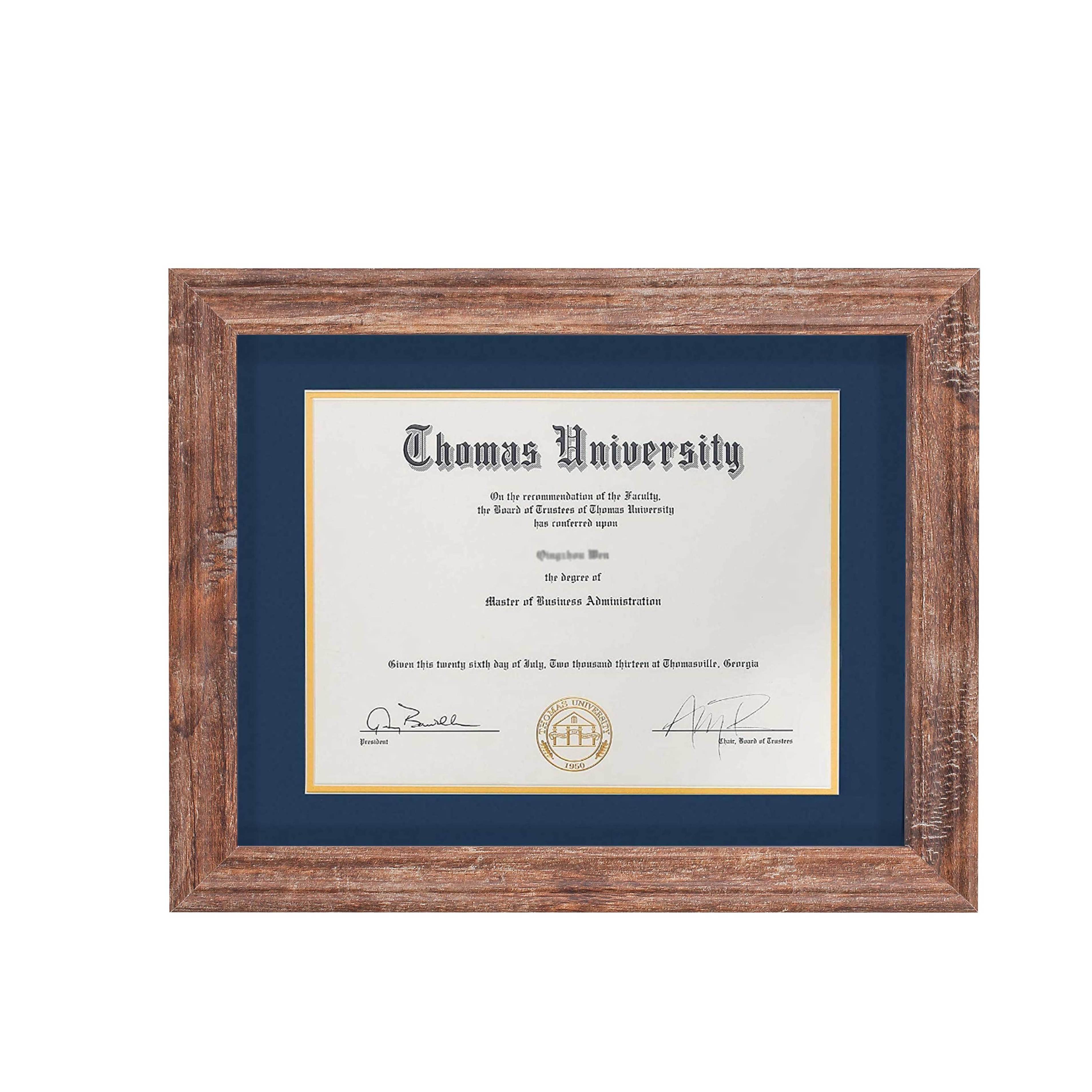 Pan Jun Certificate Frame A4 Document Rustic Color Diploma Frame Graduation Premium Certificate Frame MDF Hand Made Art Gifts