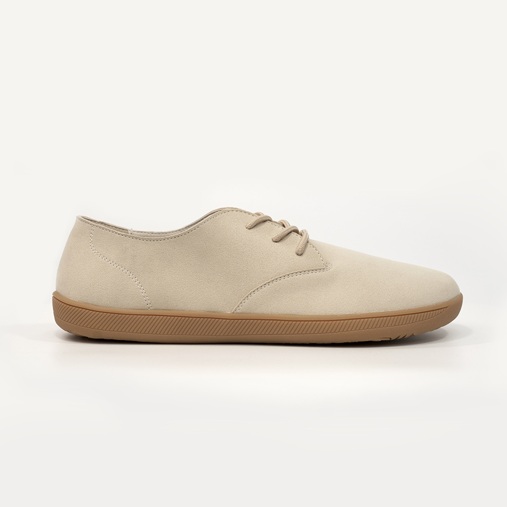 Minimalist Casual Classic Comfortable Low Top Flat Wide Toe Microfibre Leather Suede Barefoot Shoes