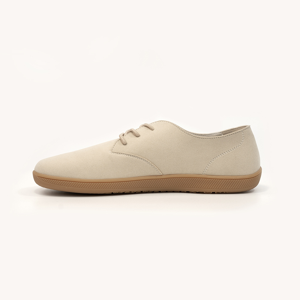 Minimalist Casual Classic Comfortable Low Top Flat Wide Toe Microfibre Leather Suede Barefoot Shoes