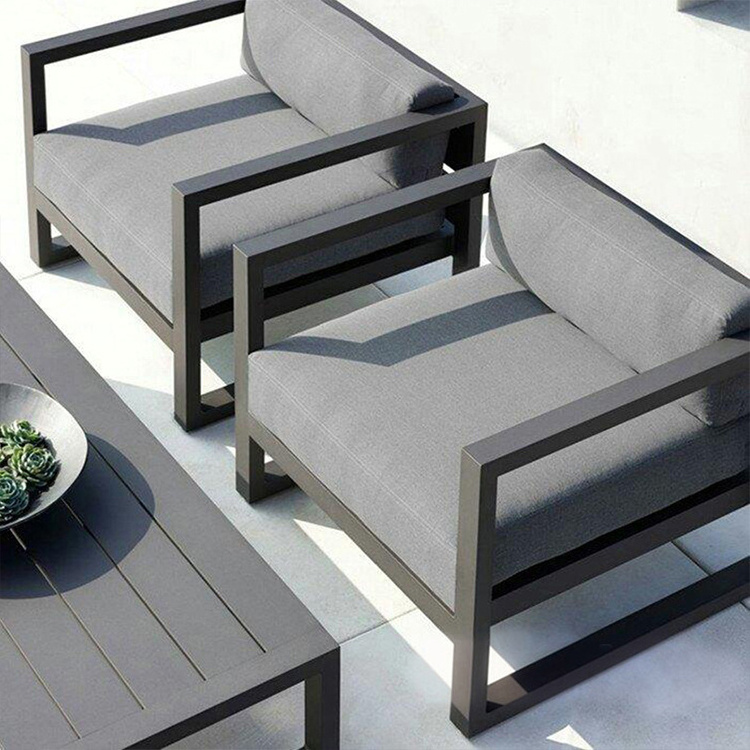 Juecheng 2023 Modern custom garden furniture set 	modular outdoor sofa outdoor aluminum sofa set furniture