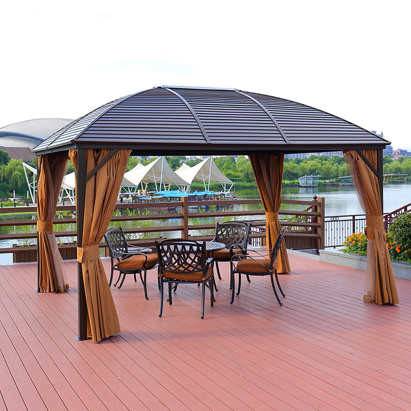 Juecheng hexagon garden outdoor gazebo aluminium waterproof gazibo gazebo outdoor