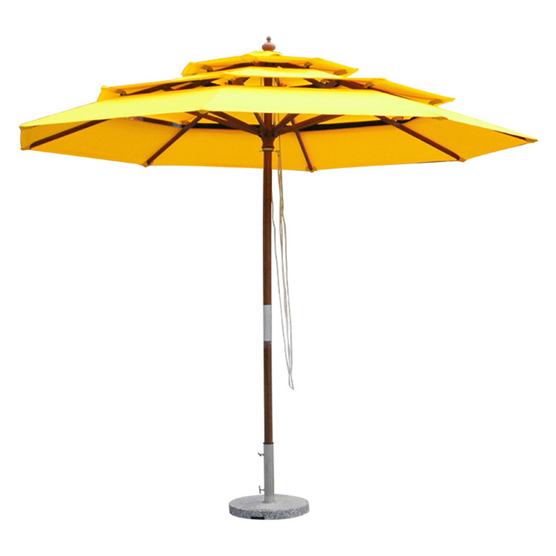 Juecheng outdoor middle column umbrella beach cabana sun shelter patio umbrellas & bases