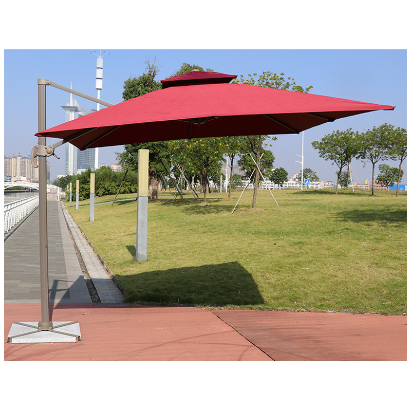 Juecheng customised red patio umbrella outdoor leisure ways outdoor umbrella for restaurant