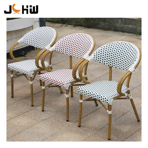 Factory direct sale french restaurant bistro cafe furniture set rattan dining chair garden patio furniture set