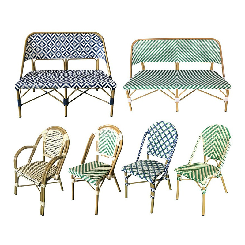 Juecheng coffee rattan chair outdoor furniture patio wicker rattan garden table and chairs set