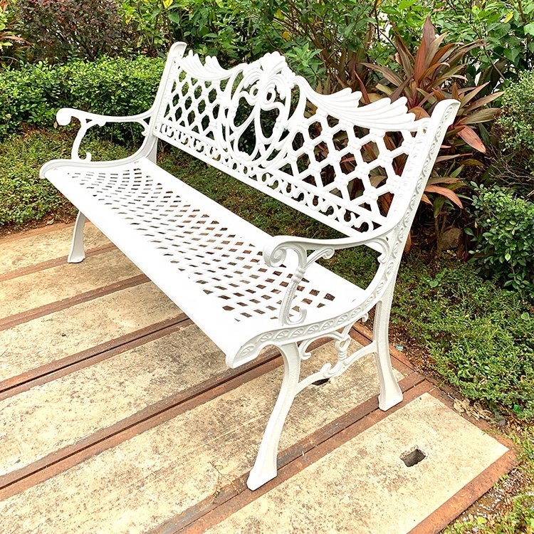 Hot sales cast iron outdoor park street bench seat durable metal garden bench