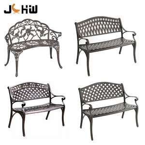 Wholesale design garden furniture outdoor metal garden bench patio lounge chair aluminum park bench