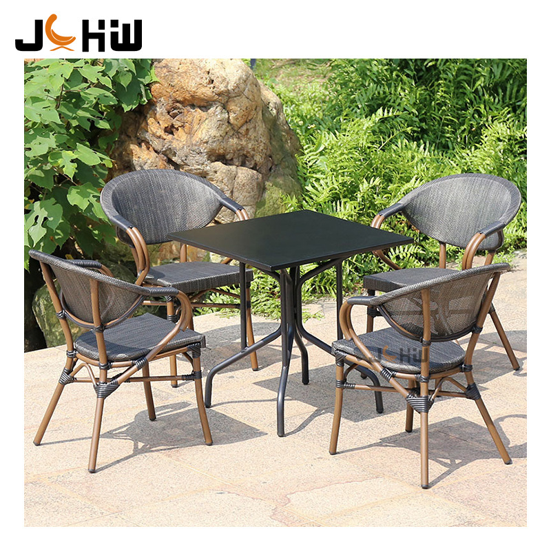 Outdoor Furniture Set Teslin Mesh Chair Rattan Chair Patio Garden Dining Table And Chairs Garden Sets