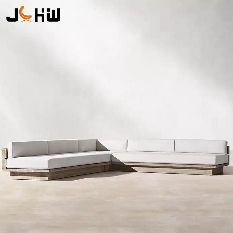 Modern Outdoor Patio Garden Sets Wood Couch Sofa Furniture Wooden Furniture All Weather Furniture Set Lounger