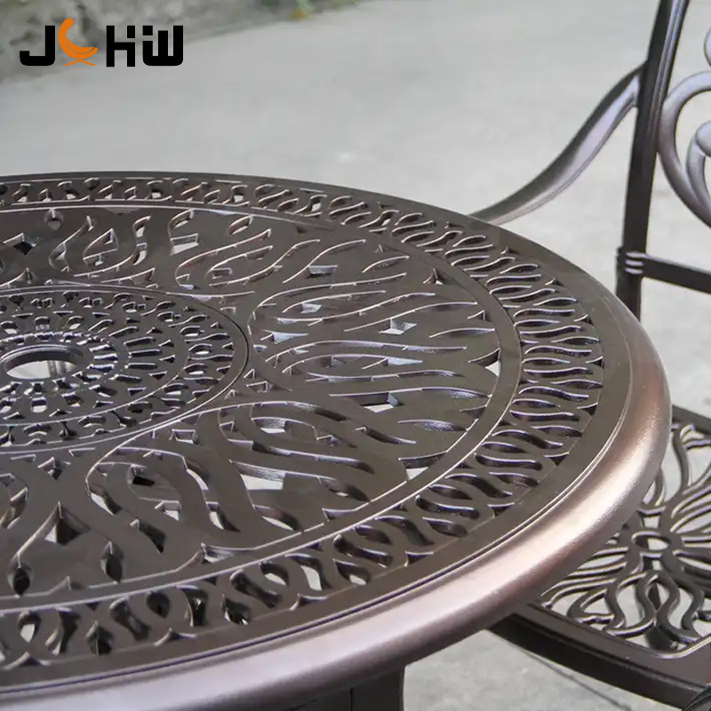 High Quality Outdoor Patio Cast Iron Garden Furniture Table And Chairs Sets Cast Aluminum Garden Furniture