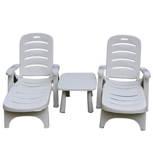 Wholesale sun lounger outdoor modern folding plastic beach chair portable lounge chair