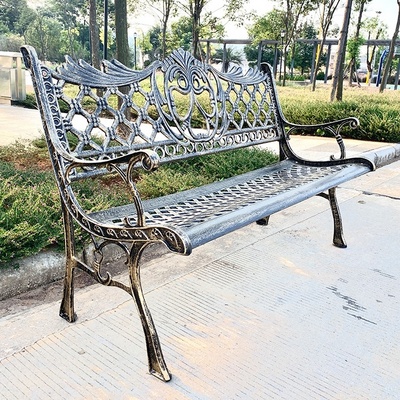 Hot sales cast iron outdoor park street bench seat durable metal garden bench