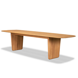 Modern style wood grain Table for dinning teak material Outdoor long table for Garden Courtyard Villa patio furniture