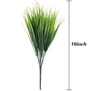 Simulation spring grass Plant water plants Plastic grass Green plant gardening flower arrangement with grass