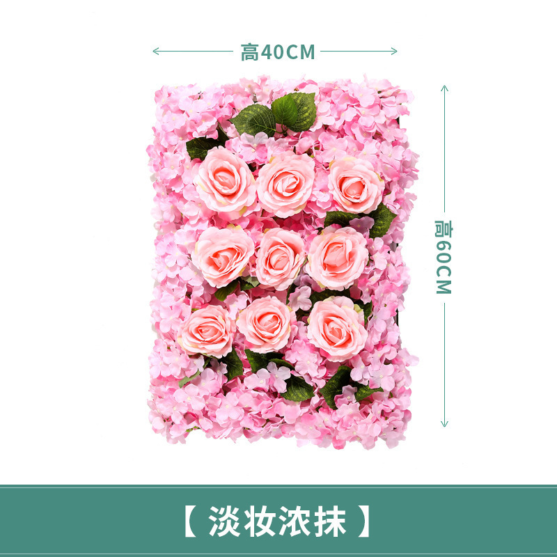 ODM 3d flower wall panel Wedding Party Home decorative Background Silk flower Wall