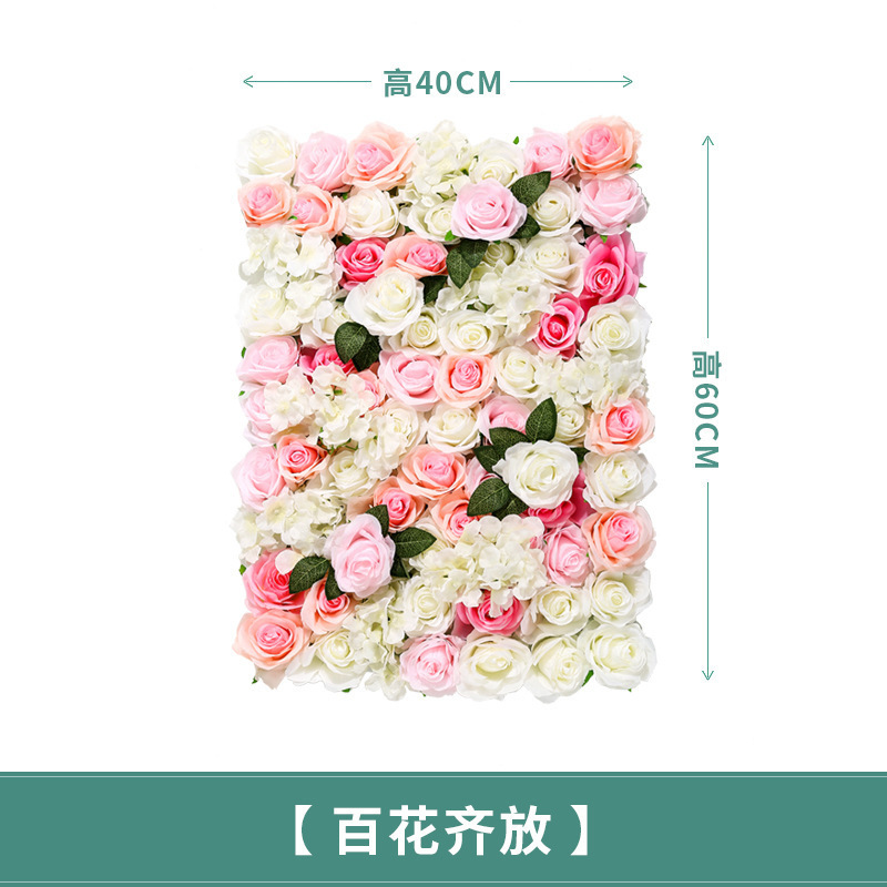 ODM 3d flower wall panel Wedding Party Home decorative Background Silk flower Wall