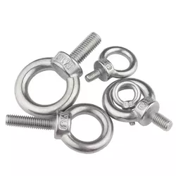 Tools & Hardware Plain Finish Fasteners Stainless Steel Brass 304/A2 Yellow Zinc Plated Top Quality Eye Bolts