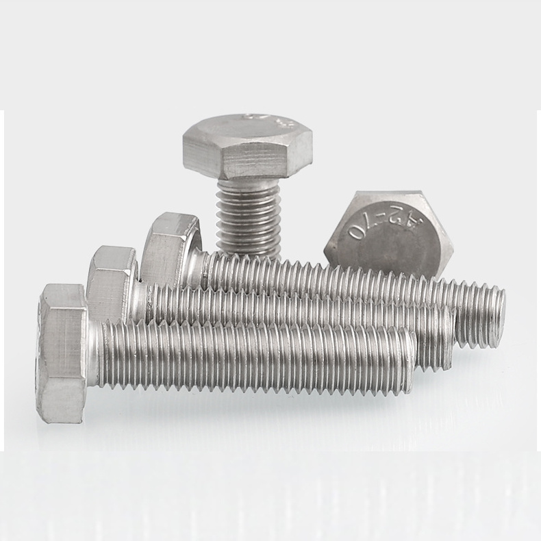 Grade 8.8 Hex Bolt and Nut A2 Hexagon Bolts Custom Stainless Steel All Size B7 Plain Astm A193 B7 Heavy Hex Bolts and Nuts DIN