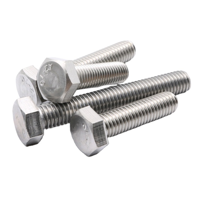 Grade 8.8 Hex Bolt and Nut A2 Hexagon Bolts Custom Stainless Steel All Size B7 Plain Astm A193 B7 Heavy Hex Bolts and Nuts DIN