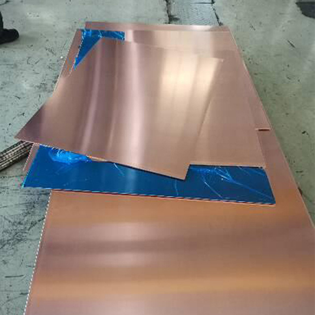 High Purity 99.99% Electrolytic Copper Cathodes C10100 red Cooper Plate Sheet 3mm