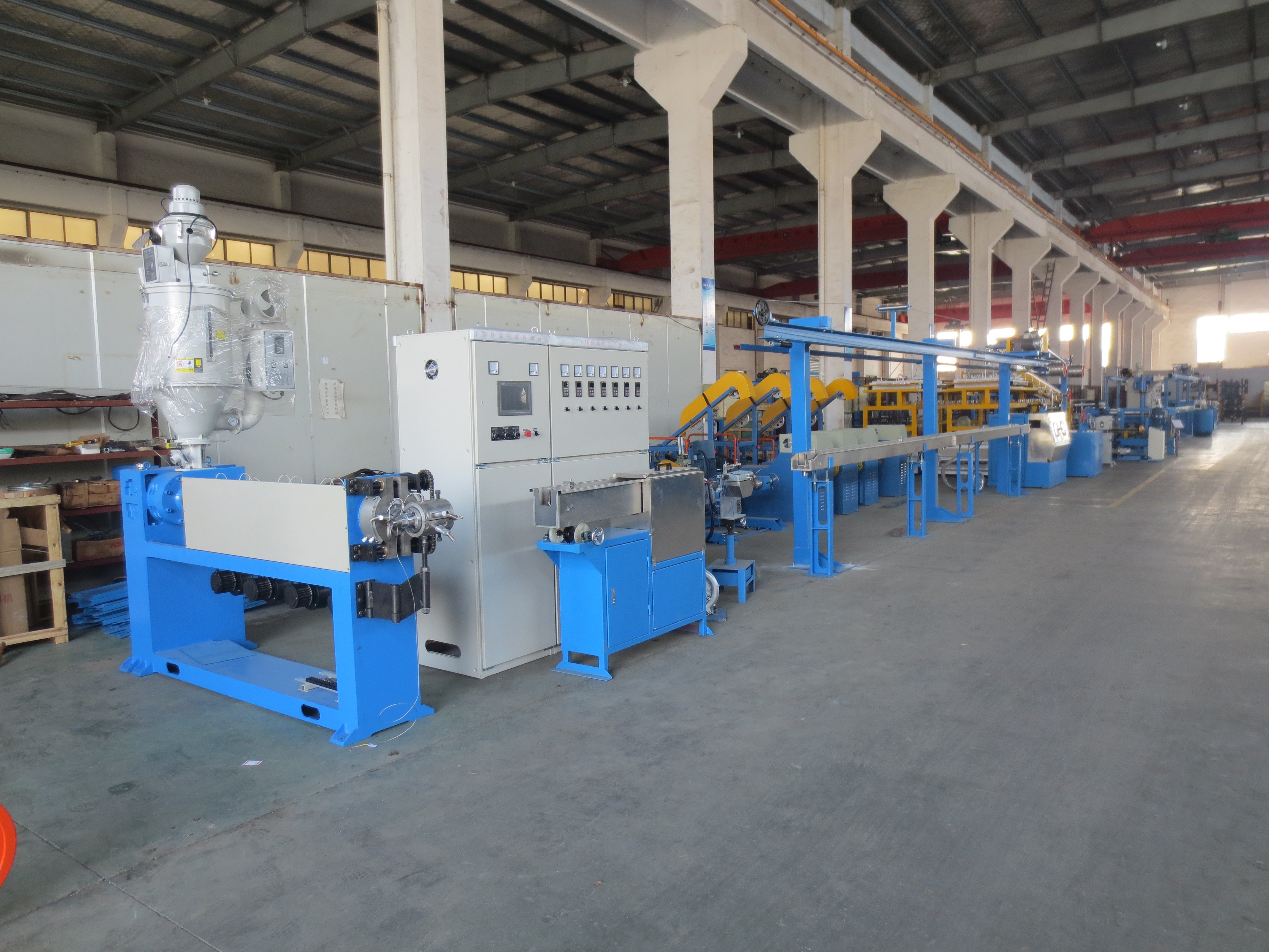 JIACHENG Data line sheath extrusion power wire and cable manufacturing equipment production line