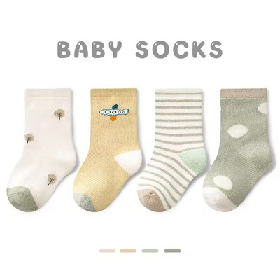 newborn baby kids soft cotton socks boys girls grip socks cute cartoon animal stripe dots fashion baby socks