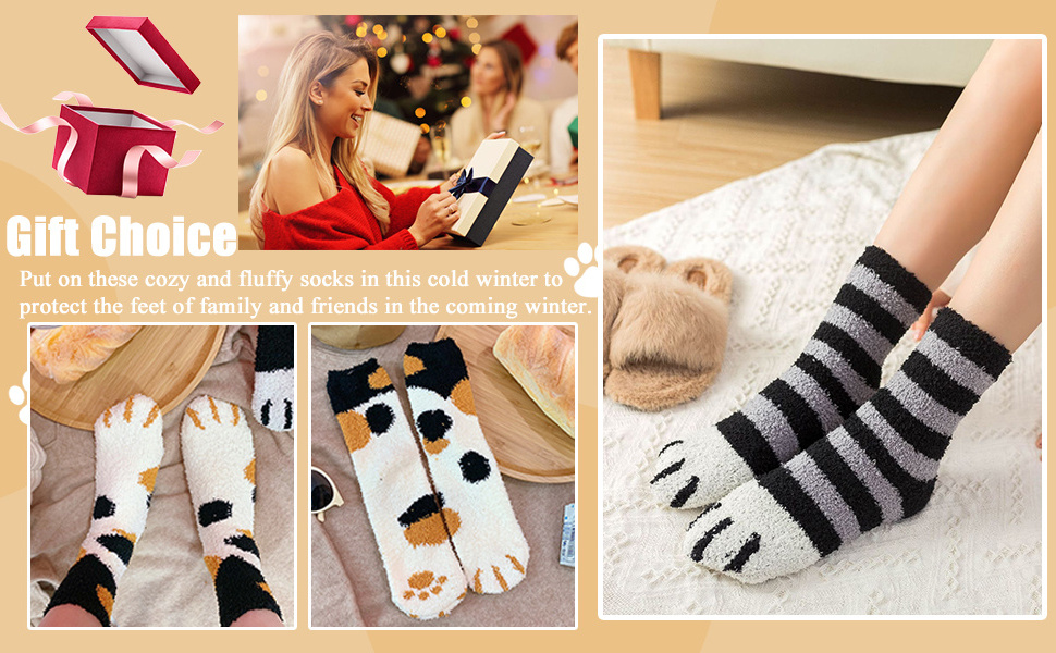 super soft custom warm fuzzy socks micro feather yarn warp knitted socks winter slipper home floor socks