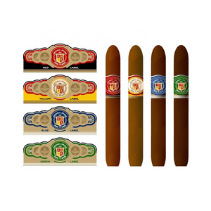 Custom Cigar Ring Stickers Gold Foil Art Paper Personalized Cigar Label Printing Make Your Event For Weddings Party Birdays