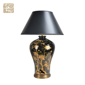 Professional manufacturer custom ceramic luxury desk lamp vintage antique led table lamp