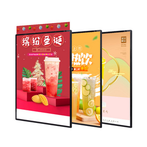 Aluminum Frame LED Photo Tempered Glass Light Box Slim Thin Advertising LED Lighting Display light poster Frame