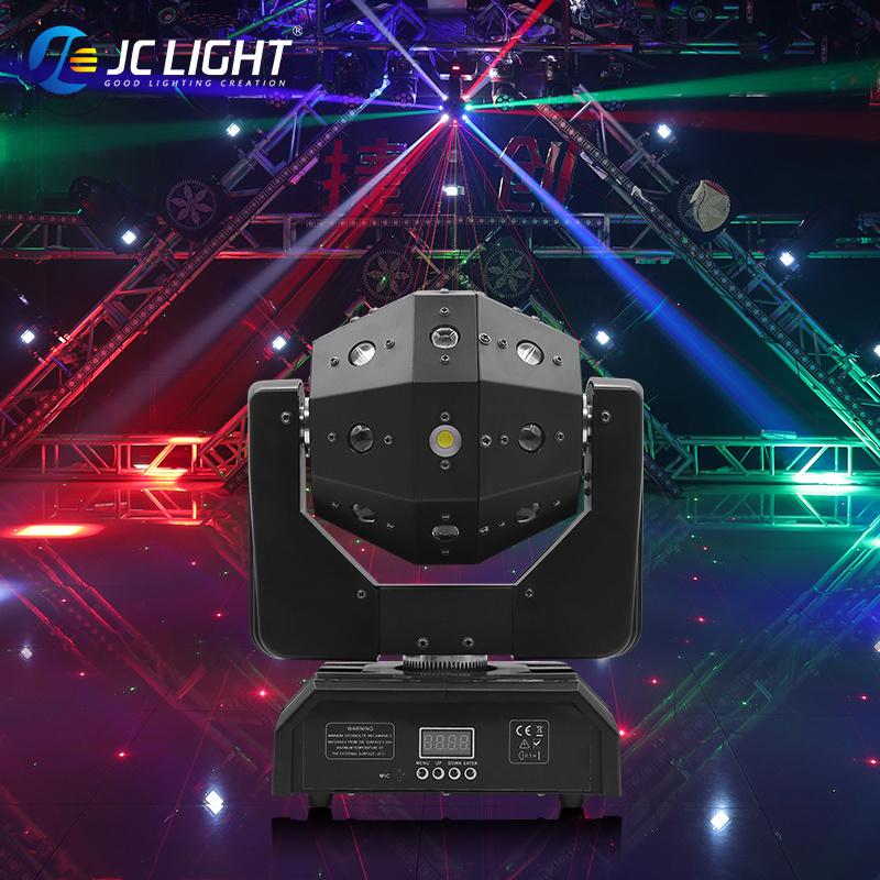 Led Rotating Magic Ball Led 16*3W 3In1 Beam Strobe Laser Led Moving Head Light Ktv Private Room Moving Head Disco Stage Light