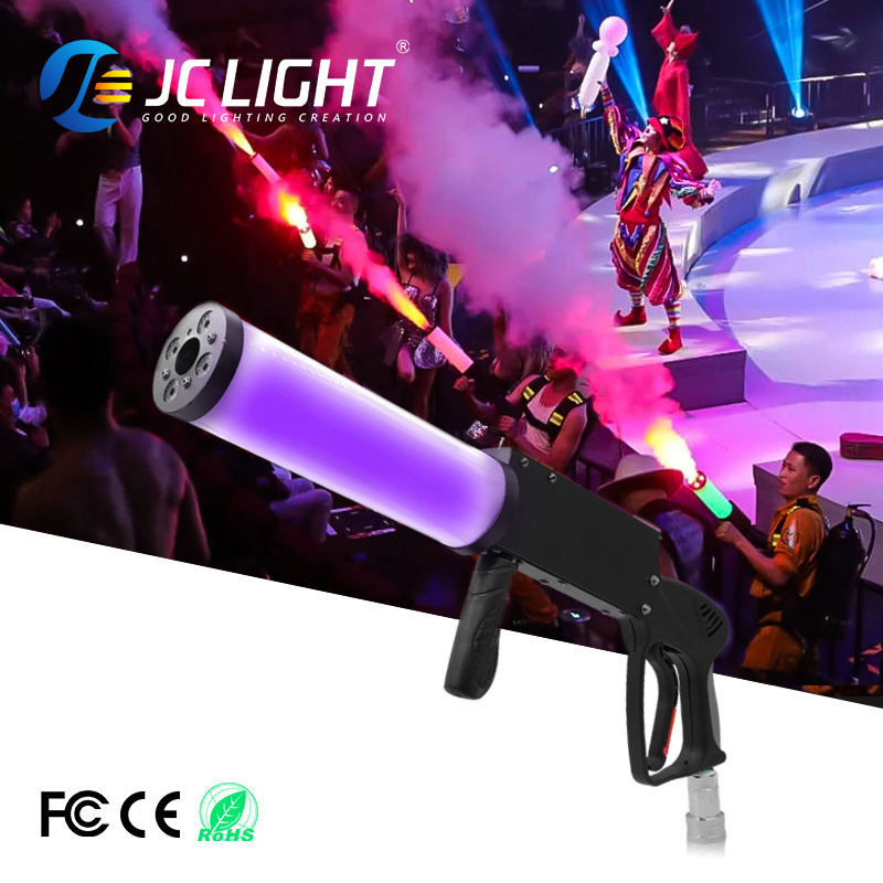 Dj Equipment Handheld Led Co2 Gun Dj RGB Party Gun Stage Special Effects Co2 Fog Gun Air Column Machine Co2 Jet