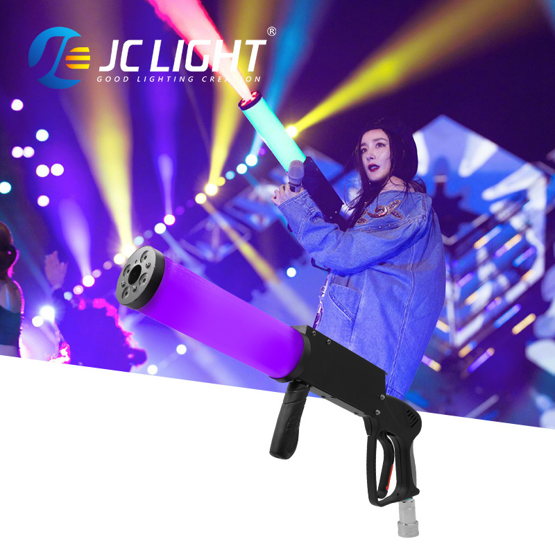 Dj Equipment Handheld Led Co2 Gun Dj RGB Party Gun Stage Special Effects Co2 Fog Gun Air Column Machine Co2 Jet