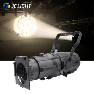 Aluminium Led Imaging Ellipsoidal Profile Light 150W 180W 200W 300W Warm/Cool White Dmx Led Leko Ellipsoidal Profile Spot Light