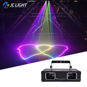 Mini Full Color Dj Laser Light Disco Two Eyes 3D Dj Ktv Stage Disco Laser Light With Dmx512