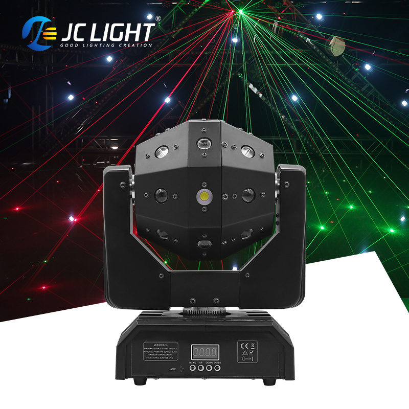 Led Rotating Magic Ball Led 16*3W 3In1 Beam Strobe Laser Led Moving Head Light Ktv Private Room Moving Head Disco Stage Light