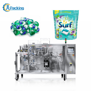 JCL Laundry Scent Booster Beads Detergent Pods Coffee Capsule Counting Premade Zip Lock Zipper Pouch Bag Packing Machine