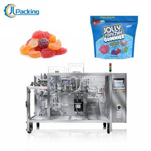 Automatic weighing filling nuts doypack machine zip lock bags gummy candy doypack horizontal packing machine