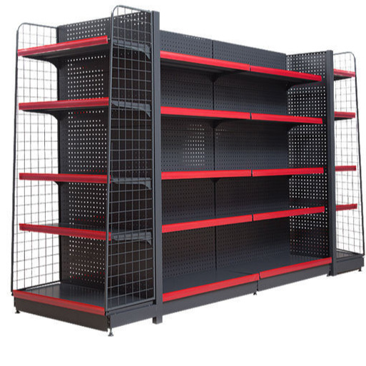 2023 new design Supermarket Shelves Steel Retail Display Shelving/Rack For Shop estantes para tiendas mini mart design